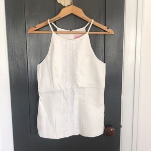 Lilly Pulitzer White Zip Tank 2